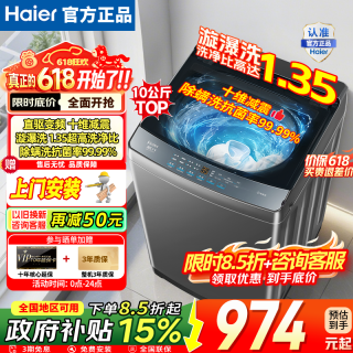 海尔 波轮洗衣机全自动家用10公斤
