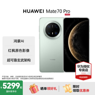 华为 Mate 70 pro 鸿蒙AI 红枫原色影像 超可靠玄武架构