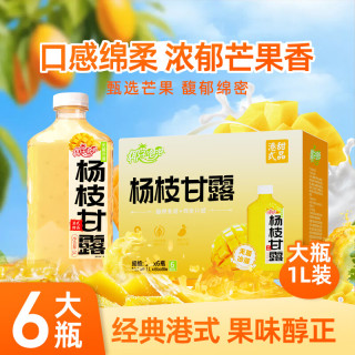 椰子泡泡 杨枝甘露1L*6大瓶装港式风味整箱椰汁网红饮品果汁饮料礼盒