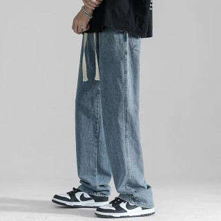 柯诗曼 直筒牛仔裤男 复古蓝 4XL 男士牛仔裤