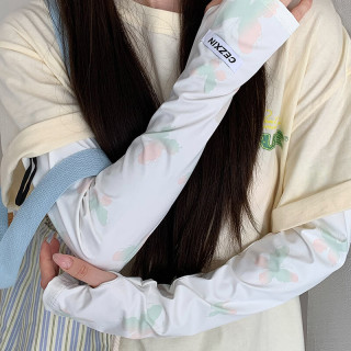 FOURDATRY 宽松冰丝冰袖女夏季2025新款防紫外线开车骑行遮阳护手臂防晒袖套