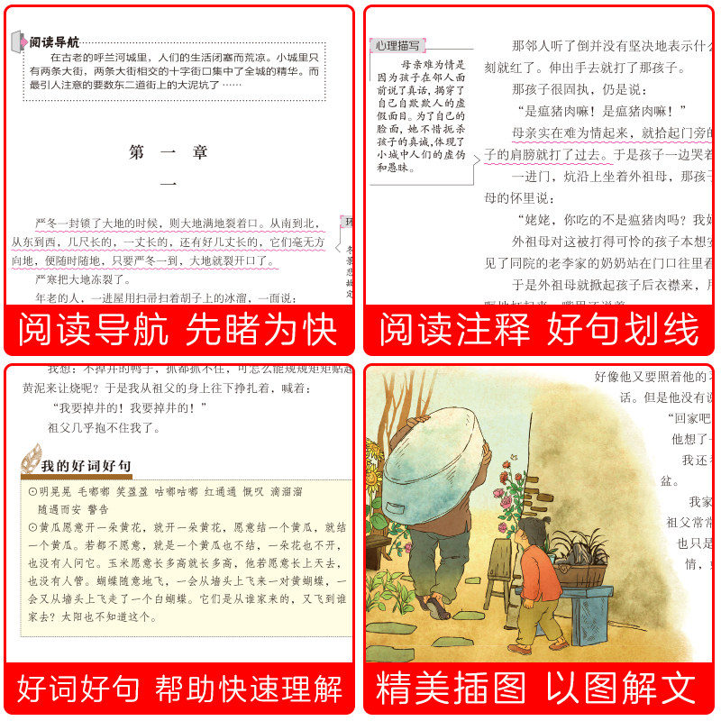 天地出版社 呼兰河传 萧红 完整版 小说