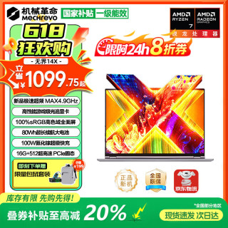 机械革命 锐龙R7H独显级游戏全能本 笔记本电脑 锐龙R7 H255 16G 512G 高色域