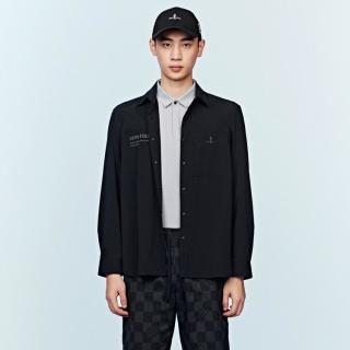 比音勒芬 男士时尚印花长袖商务休闲衬衫