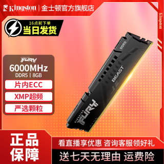 金士顿 6000 FURY台式机电脑内存条Beast DDR5野兽XMP