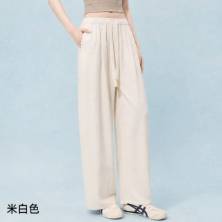 MISSWISS 莱赛尔亚麻弯刀裤女