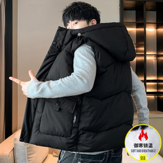 Marsper 玛斯柏 男士棉衣马甲 加厚连帽坎肩