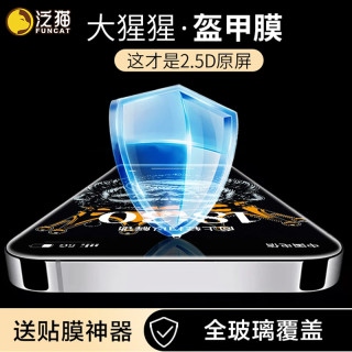 泛猫 适用iPhone16promax盔甲15钢化膜苹果14全屏13手机12防窥11xr