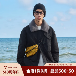 RESTICK 男女工装外套 金标P棉可拆卸毛领翻领甲板棉服