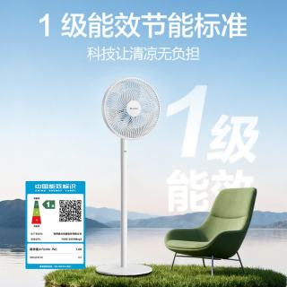 格力 家用电风扇直流变频AI智能卧式静音办公室客厅强力遥控款
