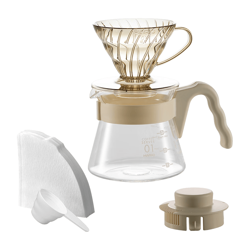 HARIO V60手冲咖啡套装 透黄色 1-2人份