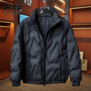 JEEP SPIRIT JEEPSPIRIT吉普秋冬季羽绒服男款高端白鸭绒保暖外套夹克短款大码