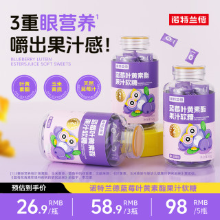 诺特兰德 儿童蓝莓叶黄素酯软糖 60g/瓶