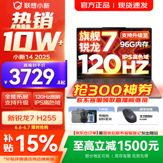 联想 小新 14 AHP10R 120Hz高刷 16GB+512GB 轻薄笔记本电脑