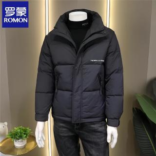 罗蒙 冬季新款男士立领短款羽绒服潮流百搭时尚帅气保暖外套
