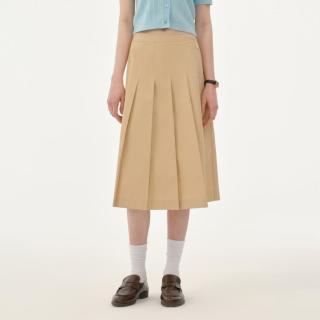 TEENIE WEENIE 半身裙女2024款夏季学院风中长款半身裙百褶裙子