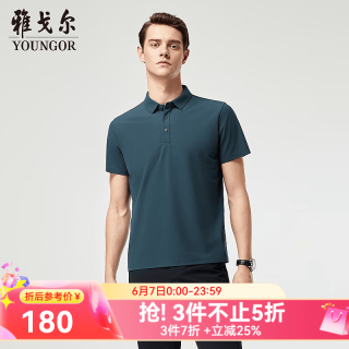 雅戈尔 时尚商务 男士POLO衫 L （135-150斤）