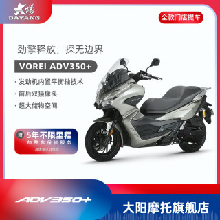 大阳电动车 大阳（DAYANG）ADV350 踏板燃油摩托车 哑闪黑/哑浅灰