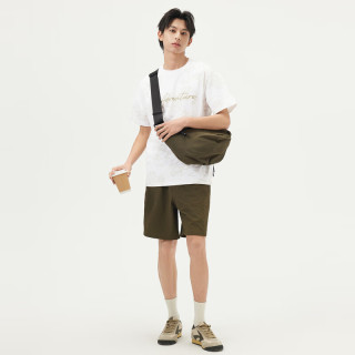 gxgjeans 男装满印花卉潮流时尚宽松短袖T恤