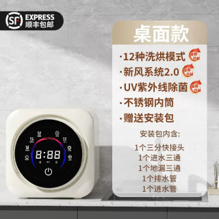 丽博士 小型壁挂内衣洗衣机家用迷你全自动内裤袜子杀菌洗烘一体机