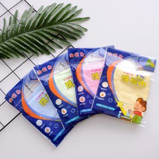 车前草 家用厨房油利除洗碗巾 木纤维小抹布 1条随机装