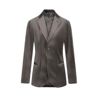 EMPORIO ARMANI 男式春秋款时尚潮流假两件设计感休闲西服外套