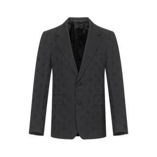 限尺码：LANVIN 男式时尚潮流纯色印花商务通勤西服
