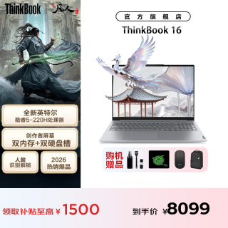 ThinkPad 联想ThinkBook 16P/16笔记本电脑政府补贴 高性能酷睿Ultra9 独显
