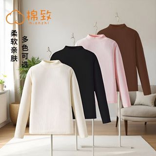 棉致 纯色针织衫