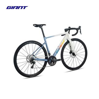 捷安特 全能型 公路自行车 碳纤维前叉 20速二代CD油碟 全内走  紫灰蓝/浅雪晴白