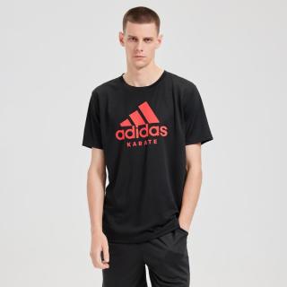 adidas 夏季男式短袖t恤运动户外跑步上衣圆领舒适体恤