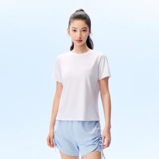 安踏 冰丝T丨运动短袖女士夏季运动休闲简约健身跑步透气t恤上衣女