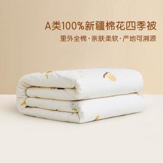 罗莱儿童 A类全棉针织面料抗菌新疆棉花被 冬被 四季被芯 家用宿舍用棉花被