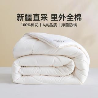 水星家纺 100%新疆棉花被子春秋被夏凉被冬被棉被褥空调被全棉被芯夏被