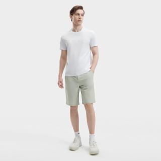 FILA 男士时尚休闲基础百搭圆领针织短袖衫