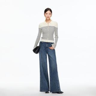 VERO MODA 女士高腰阔腿牛仔裤 春夏季专柜同款