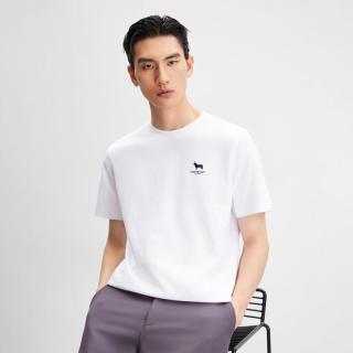 杰克琼斯 男装T恤夏季潮流时尚舒适全棉简约圆领短袖上衣
