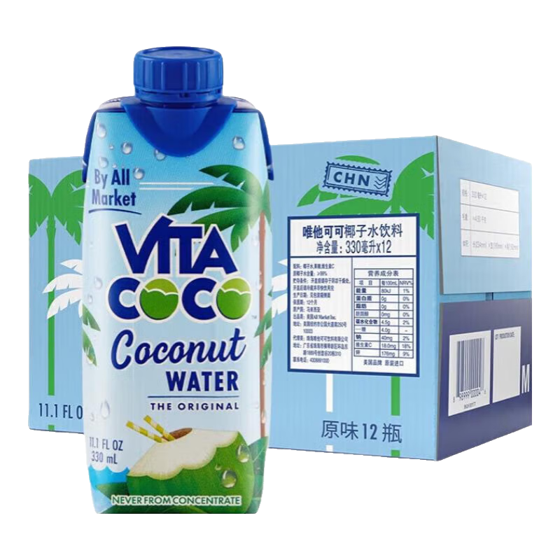 VITA COCO 唯他可可  椰子水 330ml*6瓶