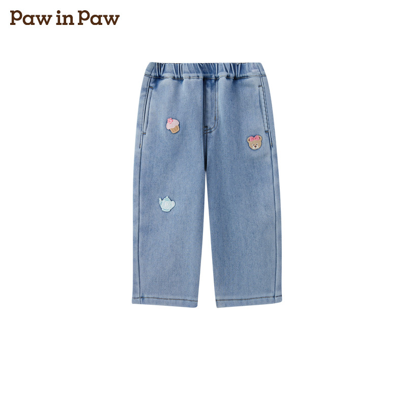 Paw in Paw 女宝宝牛仔裤 休闲宽松 长裤
