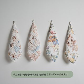 OAK FAMILY OakFamily婴儿六层纱布纯棉口水巾