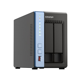 威联通 TS-264C 四核心处理器 8GB内存 双M.2插槽 AI私有云网络存储服务器 4TB