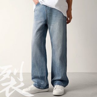 ERQ 男士阔腿直筒牛仔裤 MC905023