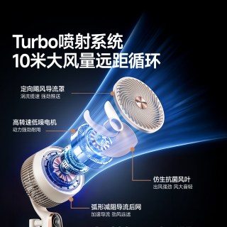 创维 空气循环扇智能语音电风扇家用静音卧室风扇落地扇官方新款
