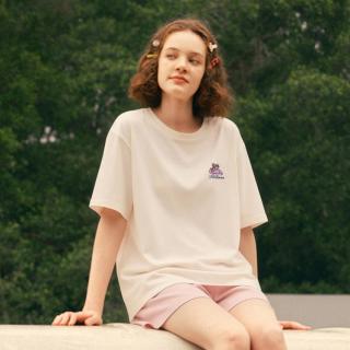 TEENIE WEENIE 夏季免穿文胸条纹睡衣女带胸垫可外穿家居服套装