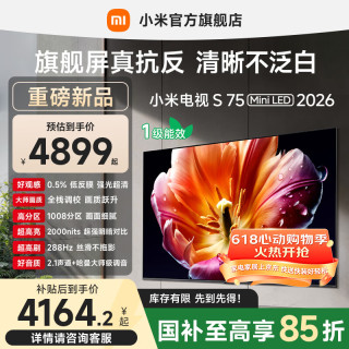 小米 MI）S75 Mini LED 2026 75英寸 一级能效 L75MC-S 平板电视机