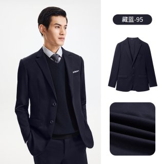 金利来 新款可机洗羊毛西装免烫修身商务正装西服男