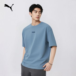 PUMA 宽松纯棉简约短袖运动T恤男PUMA彪马新款夏季圆领休闲上衣 690645