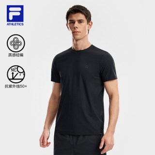 FILA 短袖T恤男2026夏季新款健身运动上衣防晒跑步透气训练服