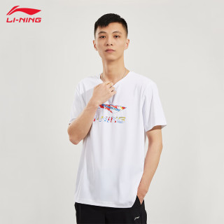李宁 羽毛球系列 男款短袖T恤