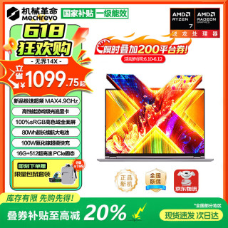 机械革命 锐龙R7H独显级游戏全能本 笔记本电脑 锐龙R7 H255 16G 512G 高色域
